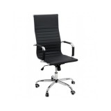 Scaun de birou OFF 802M, ergonomic, spatar inalt, mecanism balans, roti gumate, 100 kg