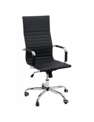 Scaun de birou OFF 802M, ergonomic, spatar inalt, mecanism balans, roti gumate, 100 kg foto