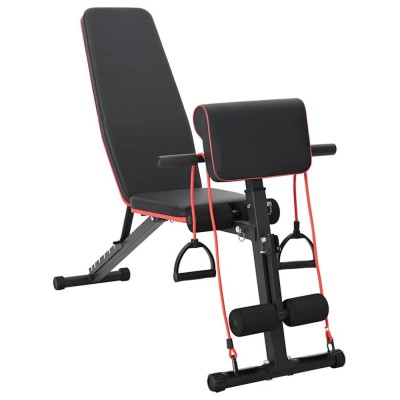 vidaXL Bancă de greutăți Manual Negru 132 x 54 x 100 cm Oțel 42007904 foto