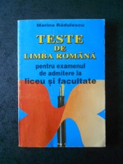MARINA RADULESCU - TESTE DE LIMBA ROMANA (1994) foto