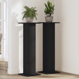 vidaXL Suport plante, 2 buc., stejar negru, 30x30x95 cm lemn prelucrat