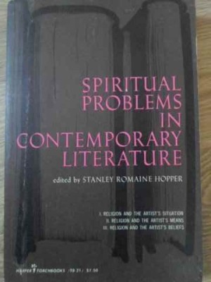 SPIRITUAL PROBLEMS IN CONTEMPORARY LITERATURE-STANLEY ROMAINE HOPPER-229391 foto