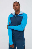 LA Sportiva hanorac Cosmic Hoody culoarea albastru marin, cu glugă, modelator