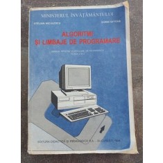 Algoritmi si limbaje de programare- Stelian Niculescu, Sorin Eftene