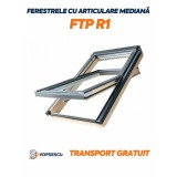 Fereastra cu articulare mediana cu geam dublucameral, Fakro, Model FTP R1
