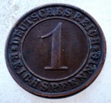 7.658 GERMANIA WEIMAR 1 REICHSPFENNIG 1933 A