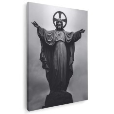 Tablou afis Iisus Hristos statuie Tablou canvas pe panza CU RAMA 60x90 cm