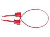 Cablu de Masurare Mueller 5A, Clips Carlig, Roșu, 0.9m, Cupru Beriliu, 300V