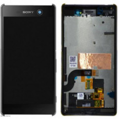DISPLAY LCD CU TOUCHSCREEN CU RAMA SONY XPERIA M5 / DUAL NEGRU OCH
