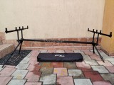 Rod pod FL159 Duo Pod BLACK pentru 3 sau 4 lansete buzz bar 78cm 2025, 3 posturi