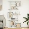 Gossi biblioteca, alb, 92x29x188 cm, lemn prelucrat