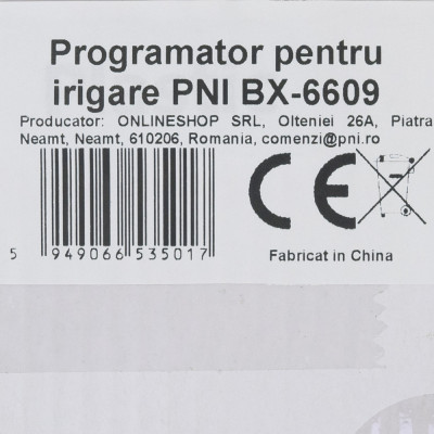 Programator pentru irigare PNI BX-6609, display LCD, alb foto