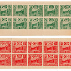 Posta Locala Paltinis - Hohe Rinne pereche coli a 10 timbre locale din 1924 MNH