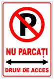 indicator de securitate nu parcati drum de acces