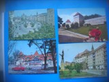 HOPCT LOT 3625 - 4 CARTI POSTALE-TARGU MURES-CIRCULATE, Circulata, Printata
