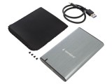 Carcasă HDD 2.5" USB 3.1 USB-C LED Gri