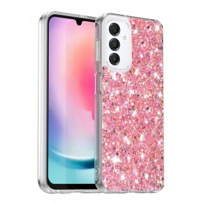Husa pentru Samsung Galaxy A16 5G A166 / A16 4G A165, Techsuit, Sparkly Glitter, Roz foto