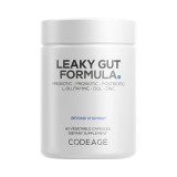 Codeage Leaky Gut Supplement - L-glutamine, Prebiotics, Probiotics, Postbiotic,