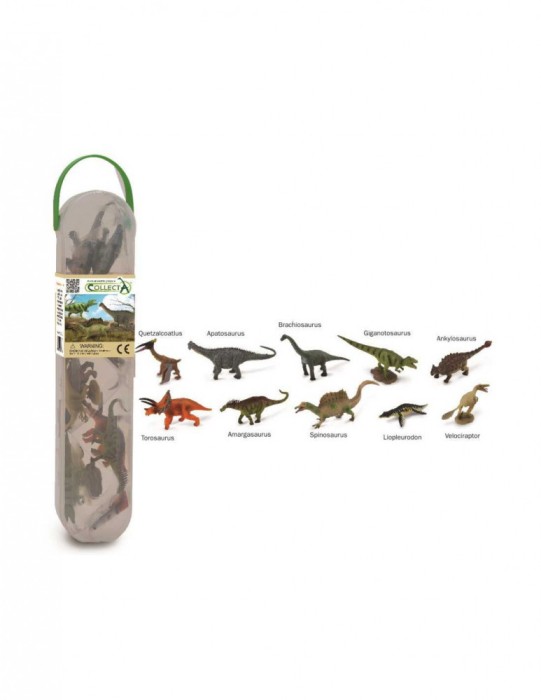 Cutie cu 10 minifigurine Dinozauri set 2