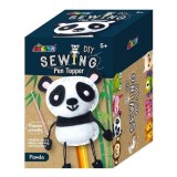 Kit de cusut - Decoratiune topper pentru creion - Panda | Avenir