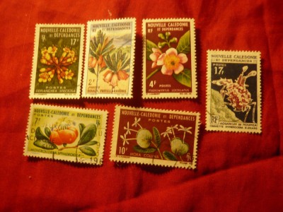 Set timbre Flora Noua Caledonie - Flora , 6 valori stampilate foto