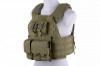 Vesta Tactica Airsoft Plate Carrier GFC Olive, Modulara, Molle, Ajustabila, Portincarcatoare M4/M16 + Pouchuri Grenade, Placi SAPI