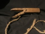 Arta / Traditie - Vechi mecanism din lemn pentru Capra / sarbatori de iarna !
