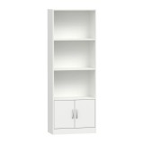 Bibliotecă Negan melaminat alb 60x29x166cm