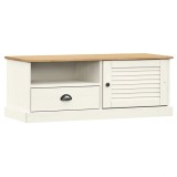 Cumpara ieftin Comoda TV VIGO, alb, 106x40x40 cm, lemn masiv de pin