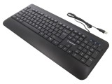 Tastatură Slim USB Neagră 1.5m Layout US