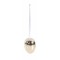 Set 12 oua Paste plastic auriu 2.5x4 cm