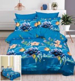 Cumpara ieftin Lenjerie Pat Bumbac 3D Tiger 4 Piese (200x230) Fara Elastic, Cearceaf 240x250, Fete Perna 55x75 &amp; 70x70 cm