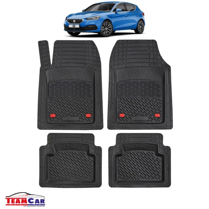 Covorașe Auto TeamCar&reg; Tip Tăviță Compatibile Seat Leon Mk4 (2020&ndash;prezent) - Hatchback