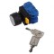 Comutator rotativ cu cheie 22mm - Negru