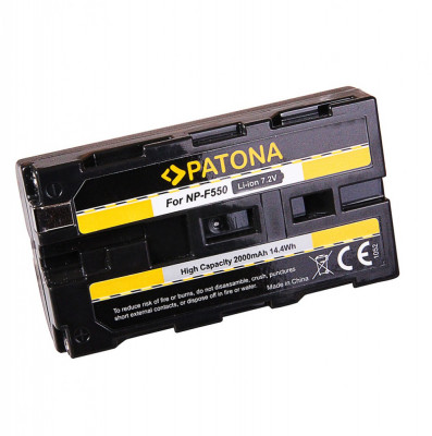 Acumulator Patona NP-F550 F330 F570 F930 F950 F960 F970 2000mAh replace Sony-1052 foto