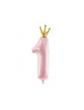Cumpara ieftin Balon Cifra 1 Roz Pal Little Princess 100 cm
