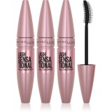 MAYBELLINE NEW YORK Lash Sensational mascara pentru gene lungi și dese culoare 01 - Very Black 3x9.5 ml