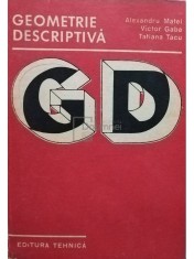 Alexandru Matei - Geometrie descriptiva (Editia: 1982)