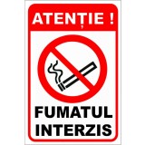 Semn atentie fumatul interzis