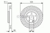Disc frana MERCEDES B-CLASS (W246, W242) (2011 - 2016) BOSCH 0 986 479 A59