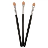 Set Pensule Machiaj, 3 Buc, Peri Lungime 1.5cm, Maner Negru, Oem