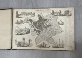 Planul Romei antice, gravura originala din anul 1848