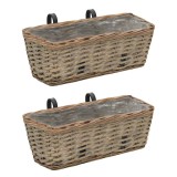 Cumpara ieftin Jardiniera de balcon, 2 buc., 40 cm, rachita captuseala PE