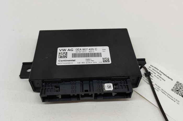 Unitate de control motor SKODA SKODA ENYAQ iV SUV 5AC, 5AZ 2021 OEM: 0EA907425C,A3C0754340000 | 25739010