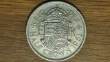 Anglia / Marea Britanie - moneda de colectie uriasa - 1/2 half crown 1961 - Elisabeta II - senzationala!