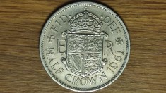 Anglia / Marea Britanie - moneda de colectie uriasa - 1/2 half crown 1961 - Elisabeta II - senzationala!
