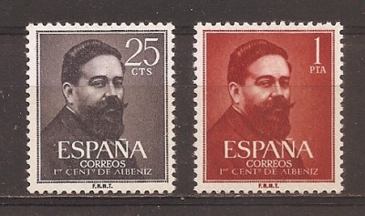 Spania 1960 - 100 de ani de la nașterea lui Isaac Albeniz, 1860-1909, MNH foto