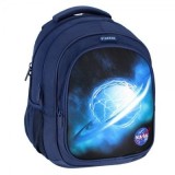 Ghiozdan Starpak Nasa, 3 compartimente, 2 buzunare, bleumarin