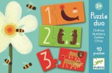 Djeco Puzzle duo Numere - Joc Educativ si interactiv pentru copii