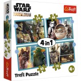 Puzzle Trefl 4 in 1 - Star Wars, The Mandalorian, 35/48/54/70 piese